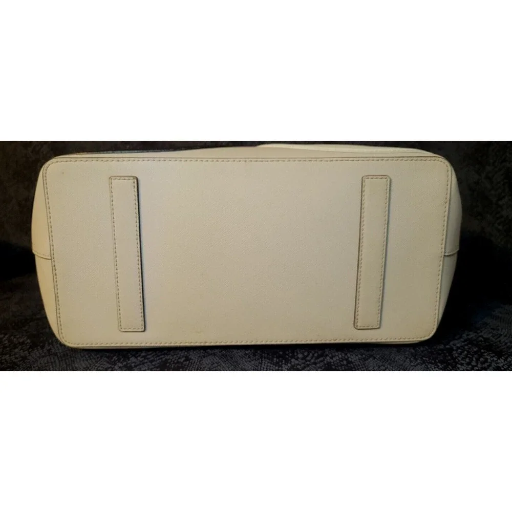 Kate Spade On Pointe Large Swan Tote Black And White Swans 10" Strap Gray Clean - Picture 9 of 16
